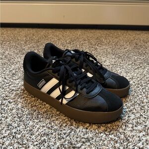 Adidas Women’s Black and White Sneakers